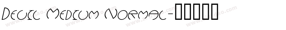Devil Medium Normal字体转换